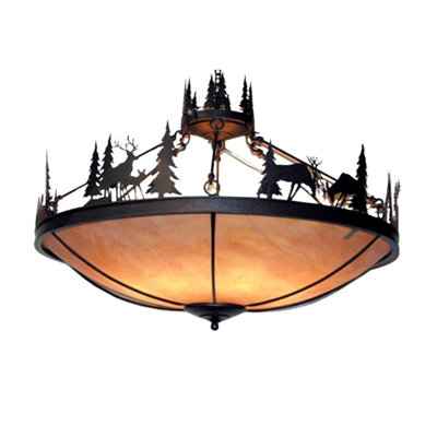 48" Wide Woodland Inverted Pendant