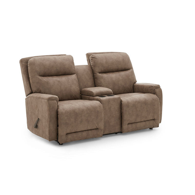 Dziyah 60'' Upholstered Reclining Loveseat, Havanna