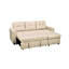 Lit convertible en forme de L, beige pour les petits salons, 3 sièges, canapé-lit modulaire-1647594246