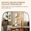 Miroir de salle de bain ovale moderne | Cadre en acier inoxydable-406325278-424648703