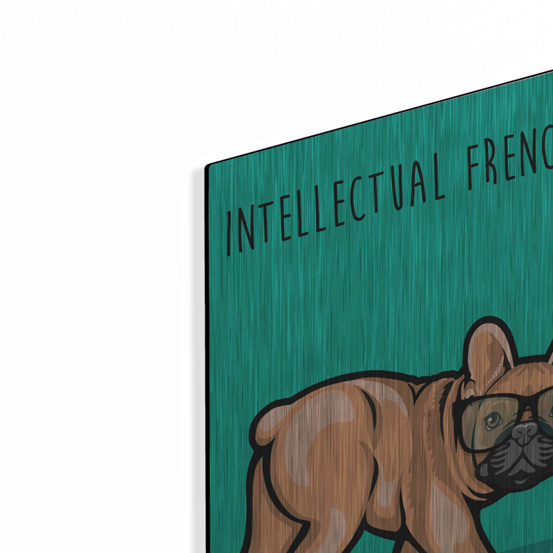 «Intellectual Frenchie» par Debbie Gray, H 16 po x l 12 po