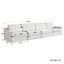 4 Piece Upholstered Slipcovered Linen Sectional Sofa-1140625475