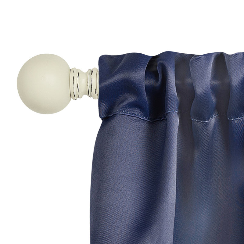 Laurette Adjustable Single Curtain Rod, 28" - 48"