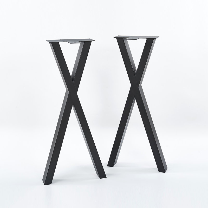 Pied de table robuste en X