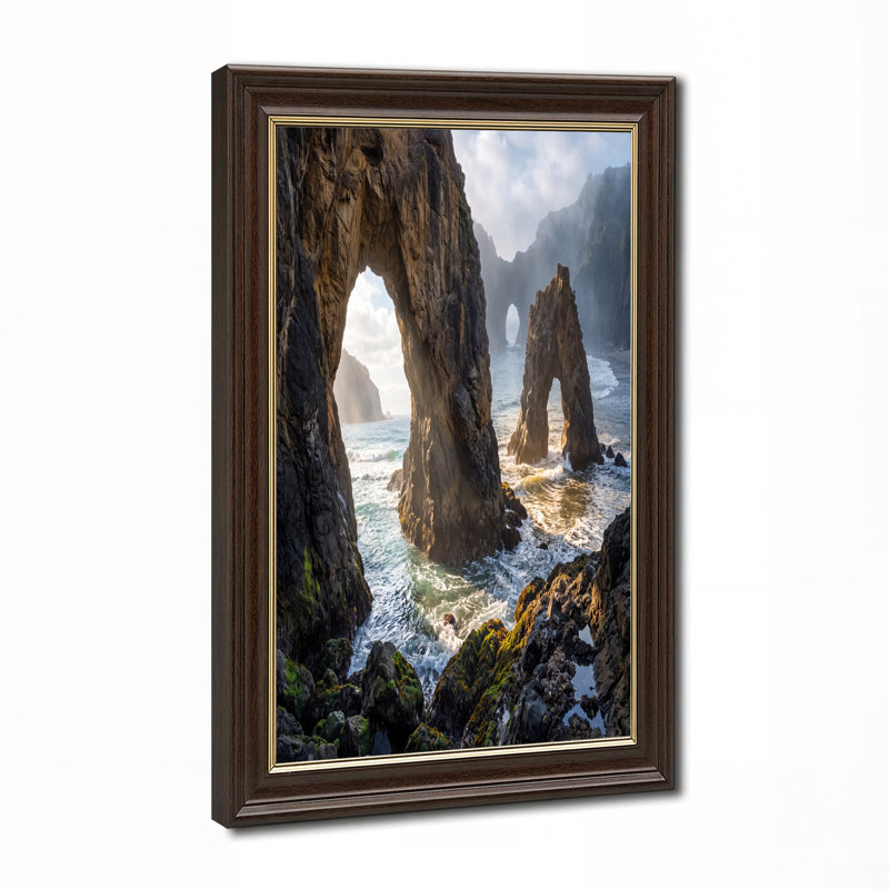 Art mural sur toile Mossy Rock Archway, H 12 po x l 18 po