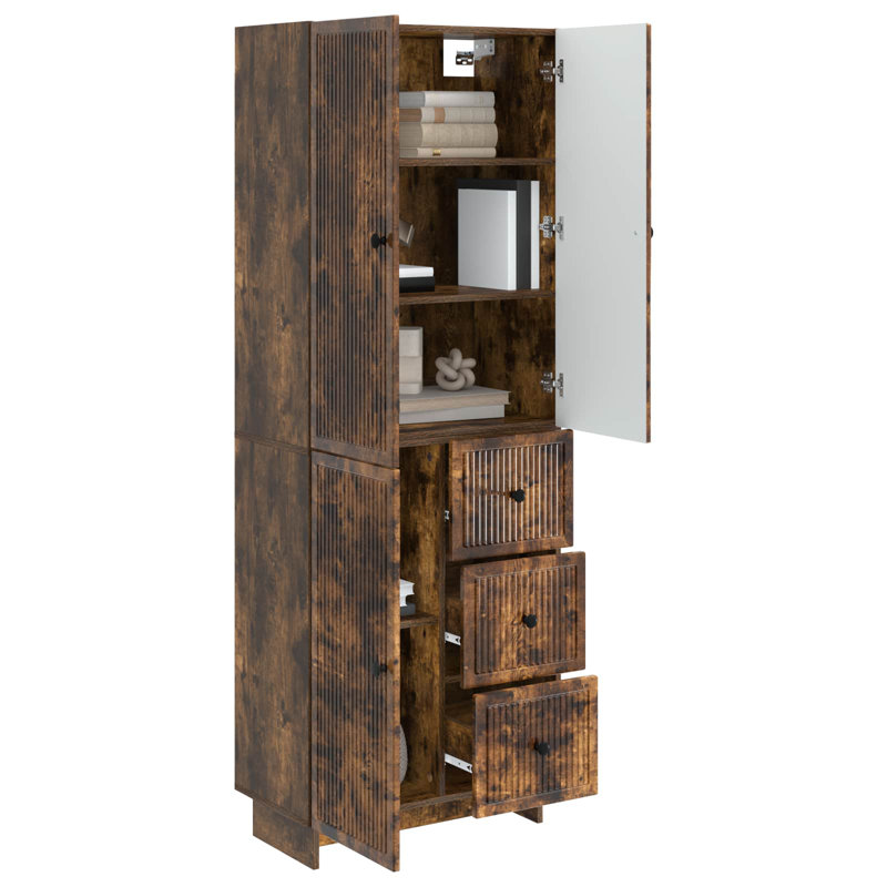 Storage Cabinet, Smoked Oak
