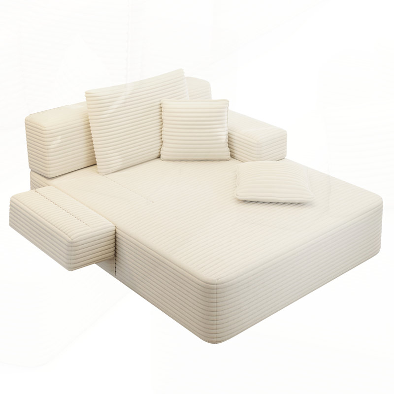 Très grand canapé-lit, canapé-lit convertible, canapé-lit multifonctionnel sans cadre pour appartement, cinéma maison, chambre d'amis