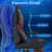 Hoffree Big and Tall Gamer Chair Ergonomic Gaming Chair with Extra Wide Massage Lumbar Pillow-2038576818
