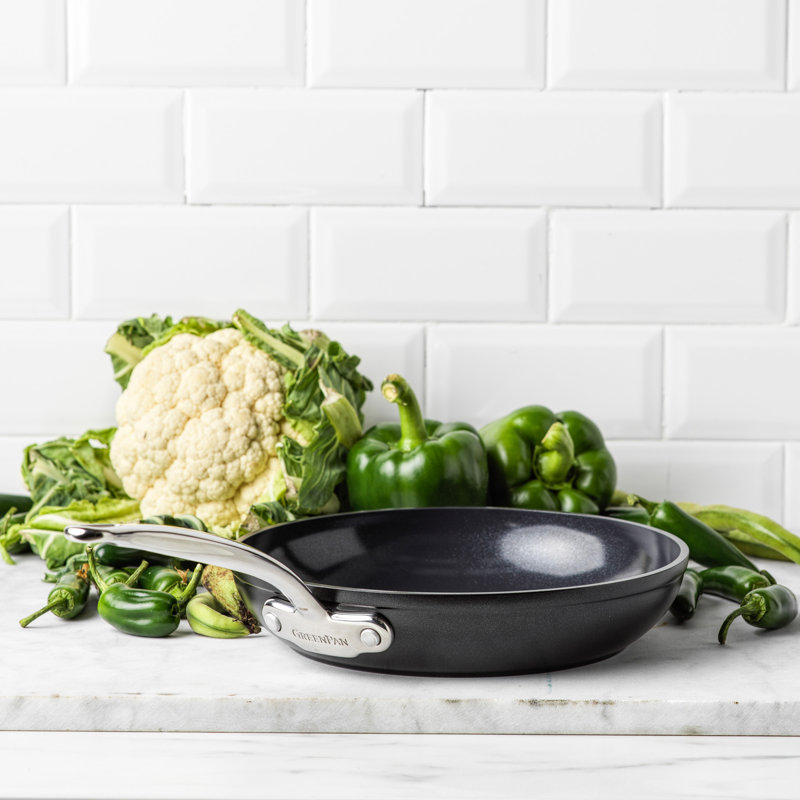 GreenPan Barcelona Pro PFAS Free Non Stick Frypan, 11 cm H x 45 cm L x 24 cm W