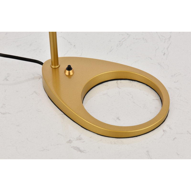 20.3" H 1-Light Table Lamp, Brass, Brass