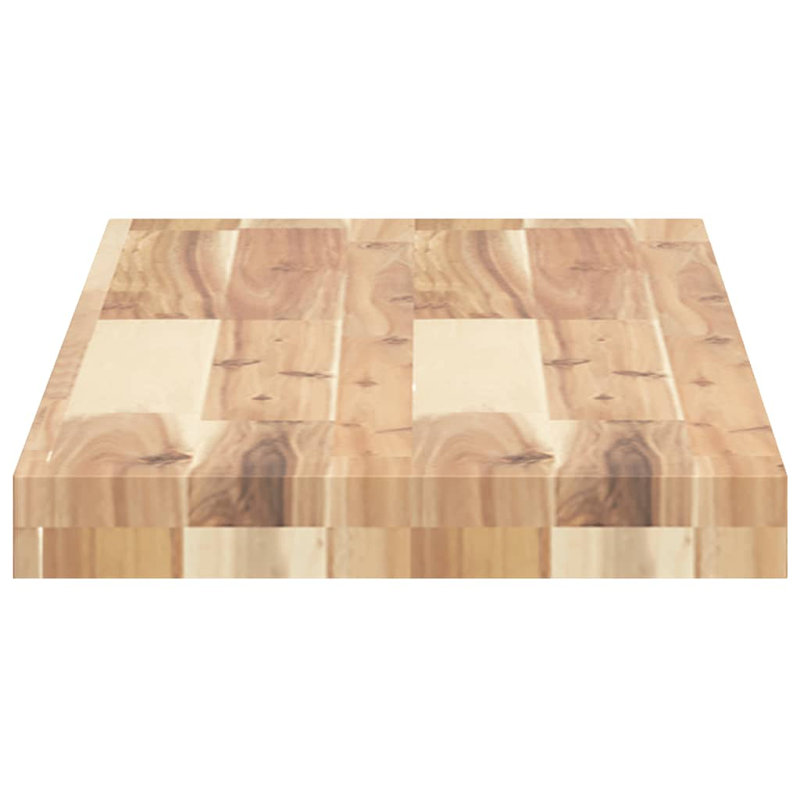 Ariani Solid Wood Floating Shelf, Natural, 4cm H x 100cm W x 30cm D