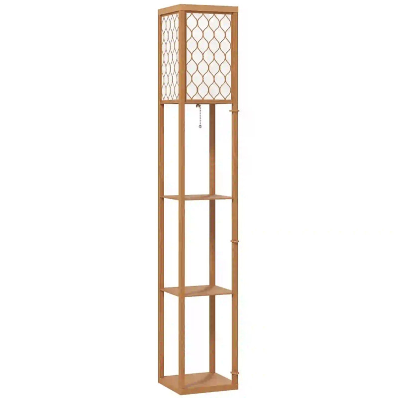 160cm Column Floor Lamp, Beige