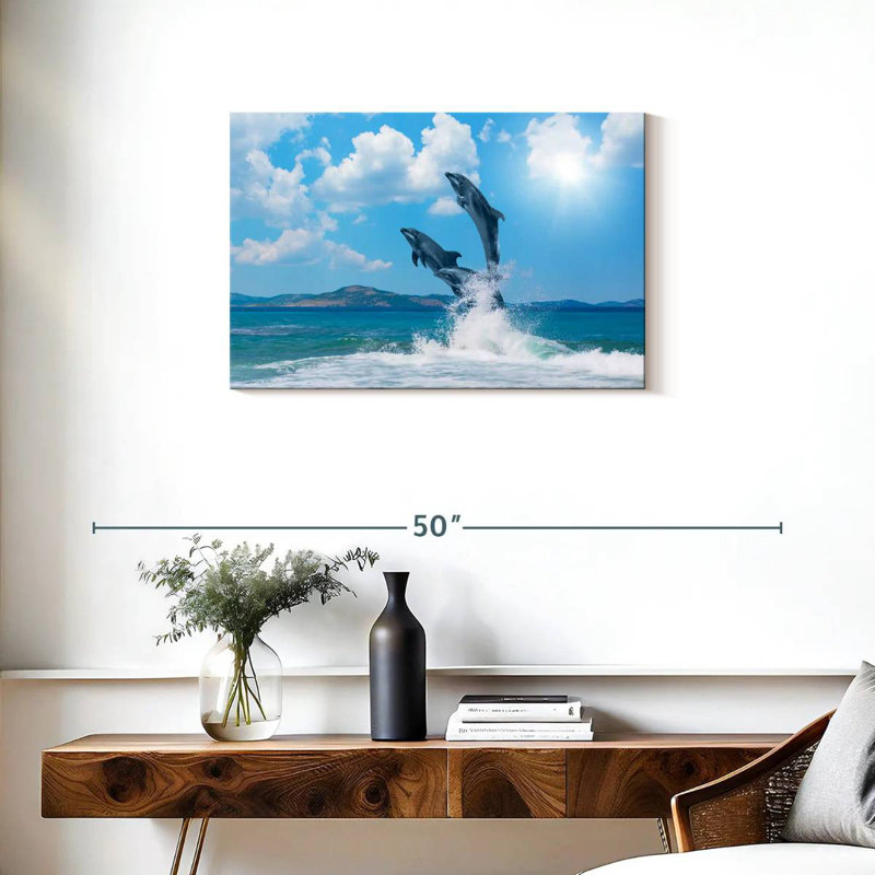 Brampt Dolphin Paradise, 20" H x 30" W