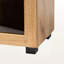 Armoire de rangement 2 portes Bloom au fini brun chêne, H 32,77 po x l 23,27 po x P 12,21 po