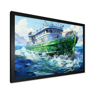 «Green Cubist», art mural mural