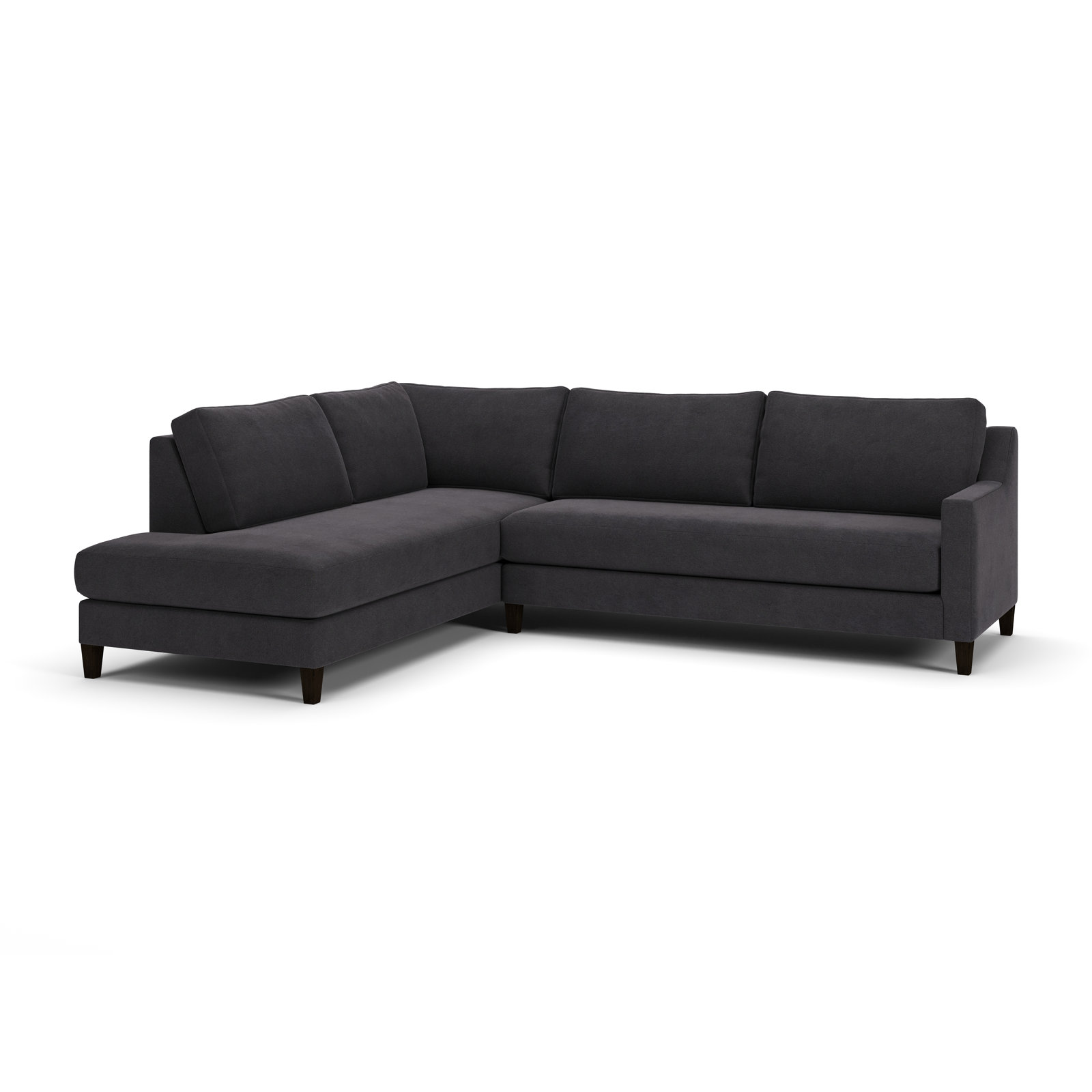Marlowe Chaise Sectional, Davis Smoke, Left Hand Facing