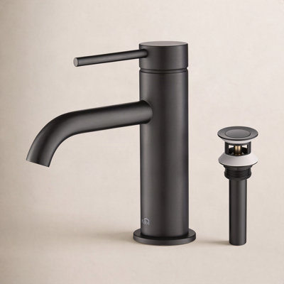 Circular Single-Hole Bathroom Faucet