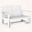 2-Person HDPE Glider Bench with Slatted Design
