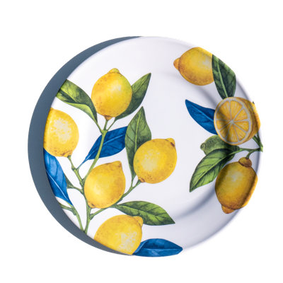 Assiette plate Lamine Orchard NewWave - jaune