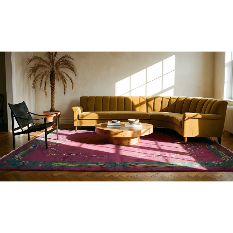 Tapis art floral antique chinois