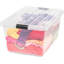 IRIS 68 pte / 17 gallons Bacs de rangement empilables en plastique transparent avec couvercle à loquet-509685535-509685532