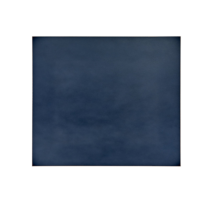 Graphic Image Portable Desk Mat, Double Sided Leather, Combo, Tan/Navy