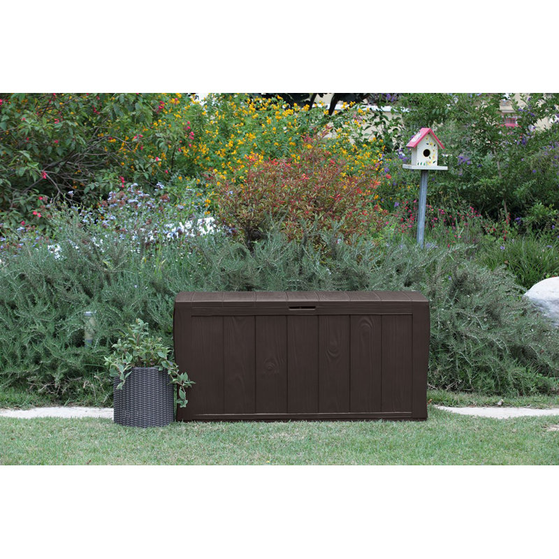 Keter Sherwood Garden Storage Box, Brown