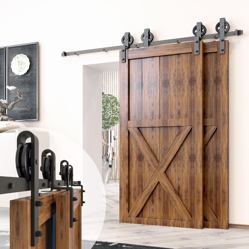 Wayfair | Double Door Barn Door Hardware Kit