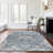 Premium Machine Washable Barayon AMF93 Blue Rug-853243752