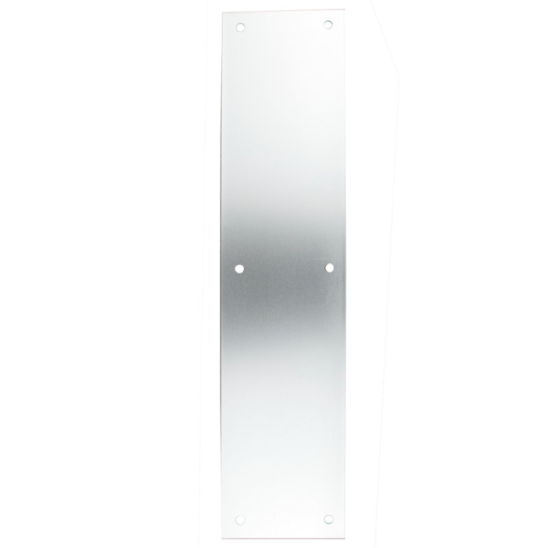 3-1/2 in. x 15 in. Aluminum Finish Push Plate, 15" H x 3.5" W x 1.5" D, Aluminum