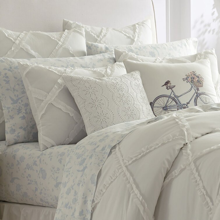  Laura Ashley Home - King Comforter Set, Reversible