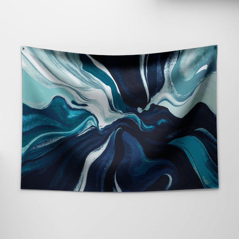 Tapisserie murale 86 Abstraction lyrique, 51 po x 60 po
