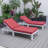 Chelsea Outdoor Metal Chaise Lounge , Cushion Included-70756136
