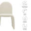 Chaise rembourrée Junia Boucle-109758086