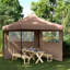 Vidaxl Foldable Tent Canopy Patio Pavilion Gazebo Pop Up Tent Marquee Canopy-125169099-125169103-125169105