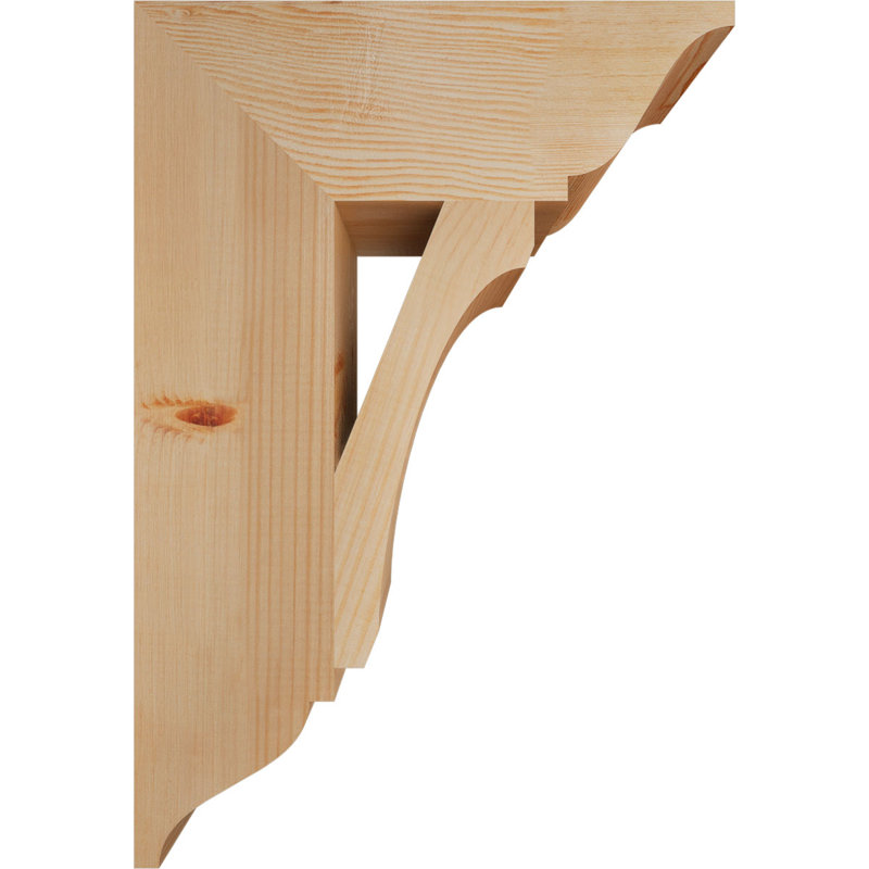 Support en bois rustique traditionnel BKTLEC01, Douglas (lisse), H 26 po x l 5,5 po x P 18 po