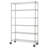 48" W x 18" D x 77" H 6 Tier Wire Shelving with Wheels-283684413