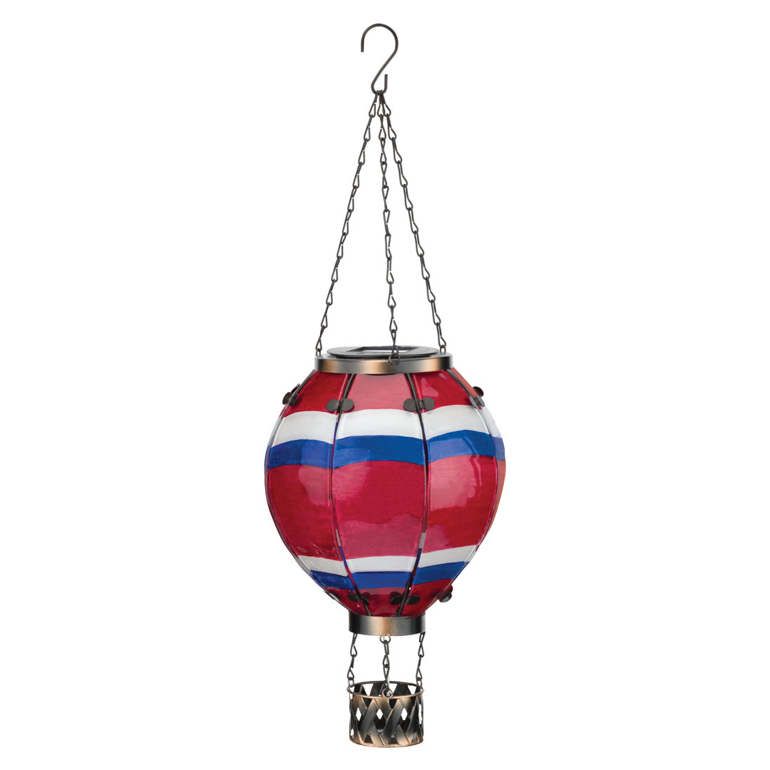 Hot Air Balloon Solar Lantern LG - Stripe Regal Art & Gift