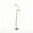 Vintage Country-Style Wrought Iron & Acrylic Flexible Tube Floor Lamp