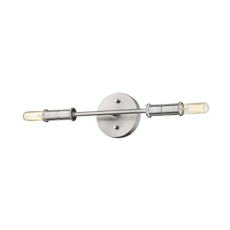 Aaroon 2 - Light Dimmable Vanity Light, Satin Nickel