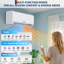 1 pièce ABS AUX Climatiseur divisé Nouveau QI Modèle SEER2 18,5 12 000 BTU avec WiFi 230 V R32 Réfrigérant, chauffage