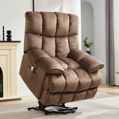 Fraher Oversized Power Lift Chair,heated Massage Power Recliner Chair With Usb Port, electric Recliner With Super Soft Padding by Latitude Run