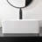 SOUEEUM 12'' White Ceramic Rectangular Bathroom Sink