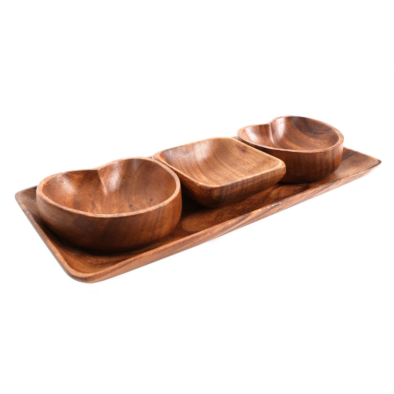 Alpen Home Flanagan Wood Divided Serving Dish