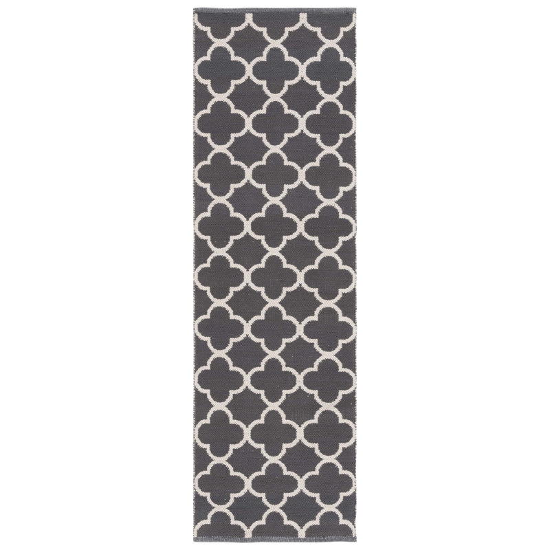 Desota Hand Woven Cotton Geometric Rug, Runner 2'3" x 7'