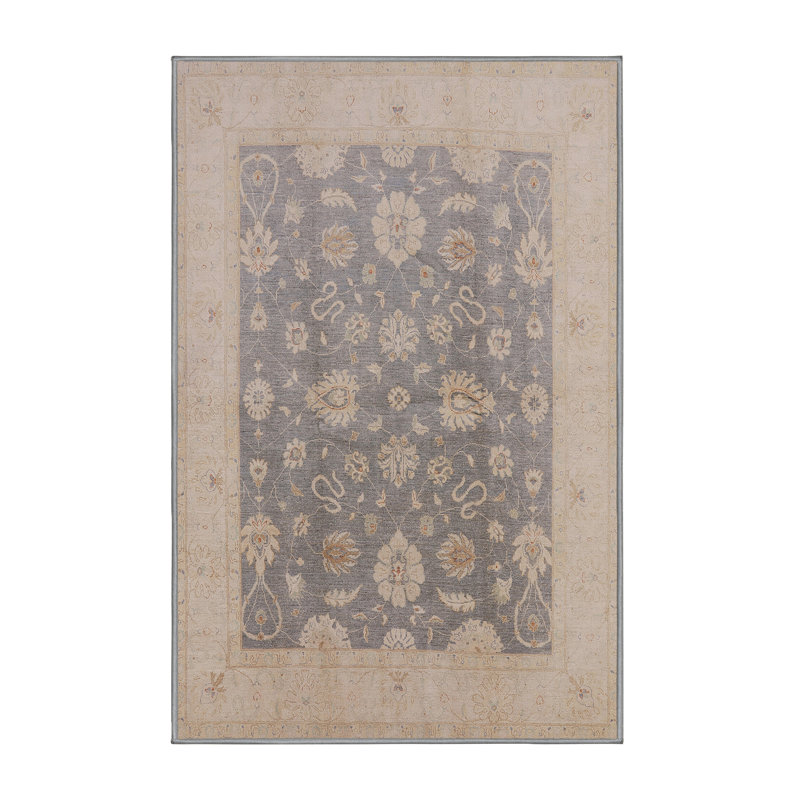 Tapis oriental beige / bleu Manderup, Tapis de couloir 2 pi x 5 pi