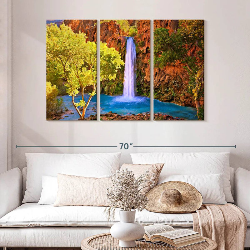 Alvord Crystalline Havasu Falls, 32" H x 50" W