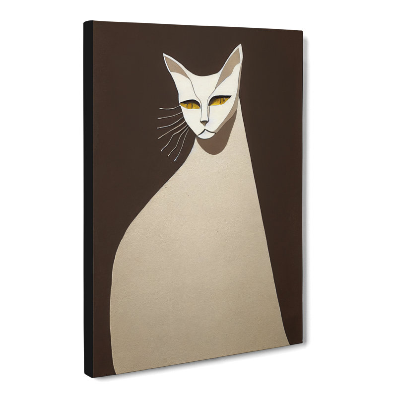 Unique Egyptian Cat - Wrapped Canvas, 50cm H x 35cm W x 3cm D