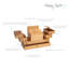 Cantilever Sewing Solid Wood Storage Box