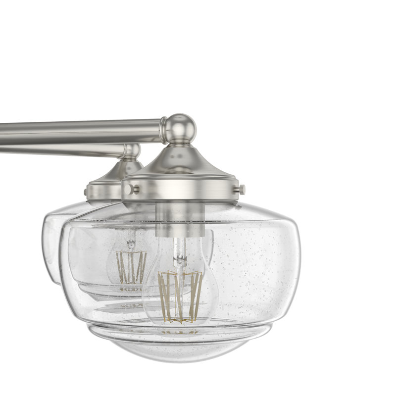 Hunter Saddle Creek 6 Light Chandelier Ceiling Light Fixture, Brushed Nickel
